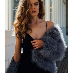 Frio the Label Ostrich Feather Jacket - Size XS